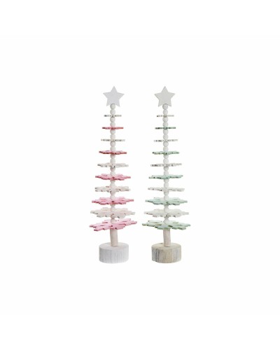 Albero di Natale DKD Home Decor Legno MDF (2 pcs) (14 x 14 x 51 cm)