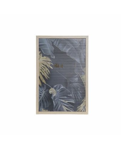Decorazione da Parete DKD Home Decor 30 x 1,5 x 45 cm Naturale Grigio Tropicale (2 Unità)