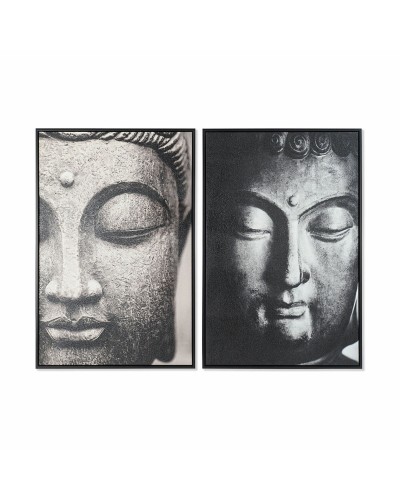 Quadro DKD Home Decor 62,5 x 4,5 x 93 cm Buddha Orientale (2 Unità)