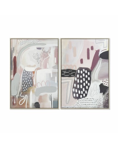 Cuadro DKD Home Decor 63 x 4,5 x 93 cm Abstracto Urbano (2 Unidades)