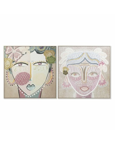 Quadro DKD Home Decor Viso (103 x 4,5 x 103 cm) (2 Unità)