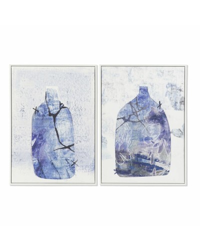 Cuadro DKD Home Decor 52,2 x 4,5 x 73 cm Jarrón Escandinavo (2 Unidades)