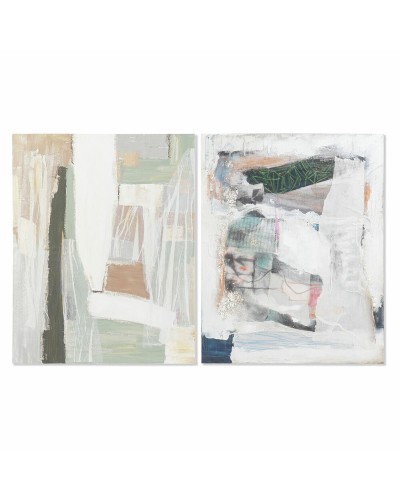 Quadro DKD Home Decor 80 x 3,7 x 100 cm Astratto Città (2 Unità)