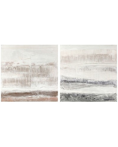 Quadro DKD Home Decor 100 x 3,7 x 100 cm Astratto Città (2 Unità)