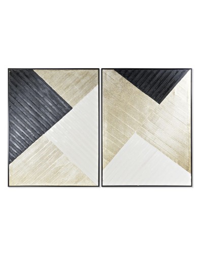 Tela DKD Home Decor Moderno Geometrico (93 x 3,5 x 123 cm) (2 Unità)