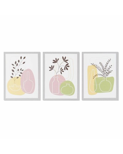 Cuadro DKD Home Decor Jarrón (30 x 1,8 x 40 cm)