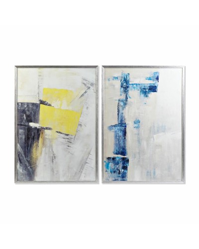 Cuadro DKD Home Decor Abstracto 70 x 3 x 100 cm Urbano (2 Unidades)