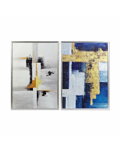Cuadro DKD Home Decor Abstracto (2 Unidades) (70 x 3 x 100 cm)