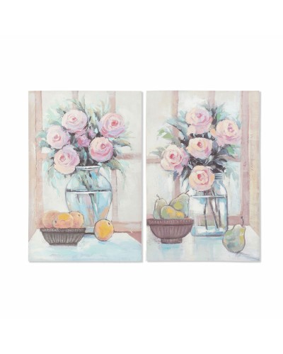 Cuadro DKD Home Decor Florero (60 x 2,5 x 90 cm) (2 Unidades)