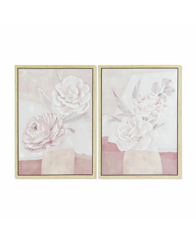 Cuadro DKD Home Decor Florero 50 x 4 x 70 cm Escandinavo (2 Unidades)