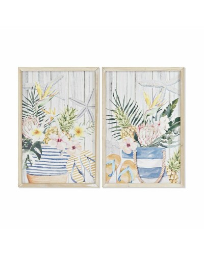Quadro DKD Home Decor Estate Mediterraneo (40 x 1,8 x 60 cm) (2 Unità)