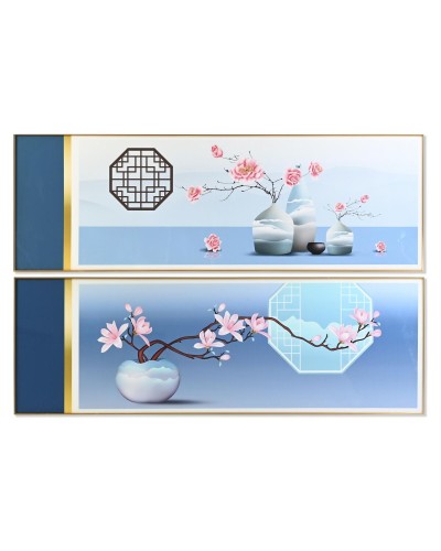 Quadro DKD Home Decor 180 x 3 x 60 cm Orientale (2 Unità)