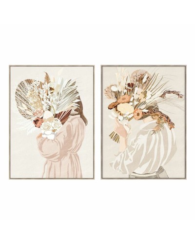 Quadro DKD Home Decor 90 x 4 x 120 cm Mazzo Città (2 Unità)