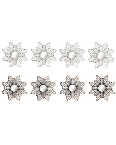 Juego de Espejos DKD Home Decor Espejo Champán Dorado PP 2 Unidades (25 x 1 x 25 cm)