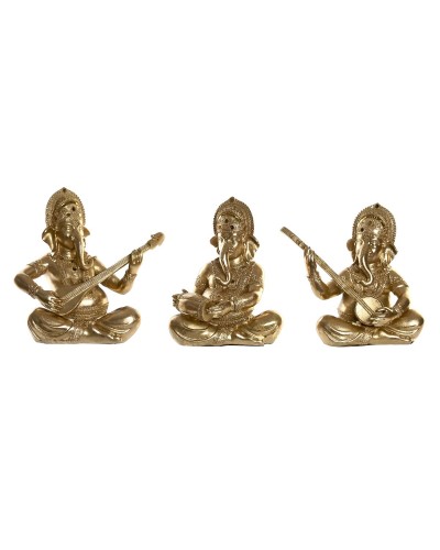 Figura Decorativa DKD Home Decor Resina Indio (31 x 15,5 x 30 cm) (3 Unidades)