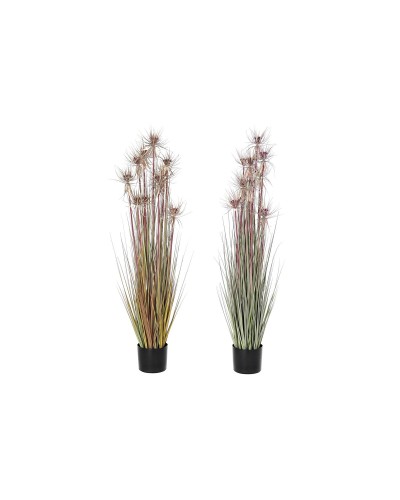 Pianta Decorativa DKD Home Decor Marrone Polietilene Verde PVC 40 x 40 x 120 cm (2 Unità)