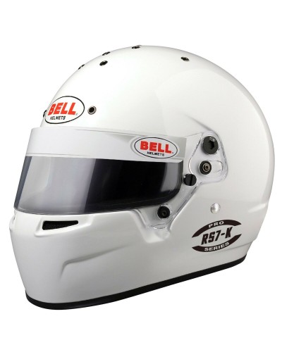Bell RS7-K Blanc XL - Casque Intégral Karting Homologué FIA
