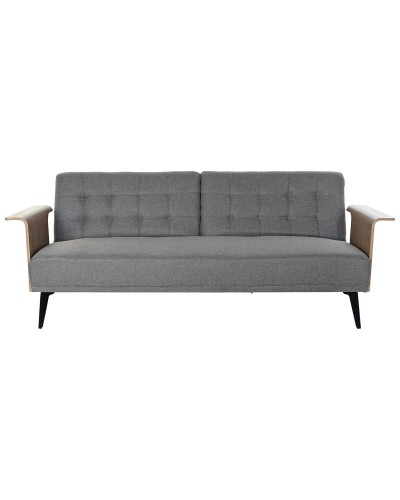 Sofá Cama DKD Home Decor Marrón Gris Metal Urbano 203 x 87 x 81 cm
