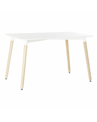 Mesa de Comedor DKD Home Decor Blanco Abedul Madera MDF 120 x 80 x 74 cm