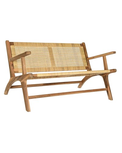 Panca DKD Home Decor Marrone Naturale 120 x 76 x 68 cm