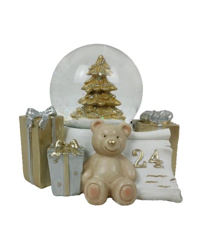 Adorno Navideño DKD Home Decor Resina Oso (11 x 9 x 9 cm) (2 Unidades)
