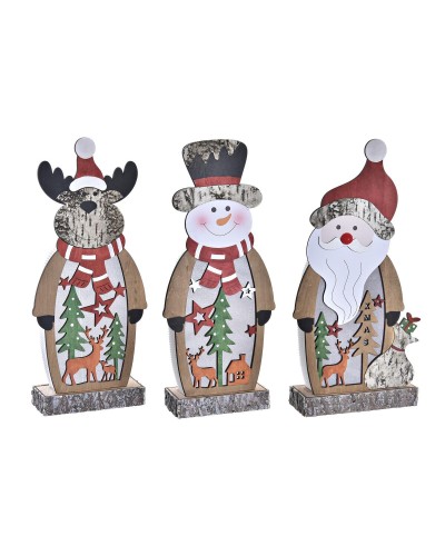 Decorazione luminosa DKD Home Decor Natale (18 x 7 x 40,5 cm) (3 Unità)