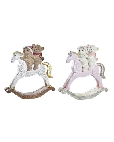 Decorazione Natalizia DKD Home Decor Resina (14 x 4,5 x 15 cm) (2 Unità)