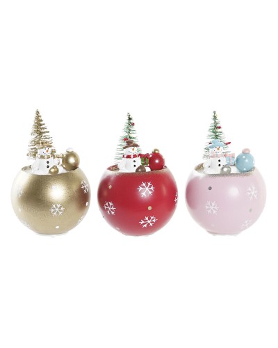 Adorno Navideño DKD Home Decor MDF (8 x 8 x 11 cm) (3) (3 Unidades)