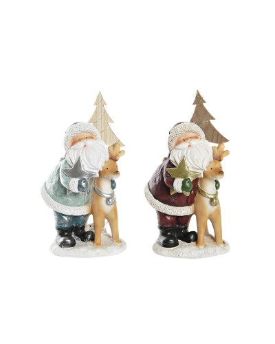 Decorazione Natalizia DKD Home Decor Resina (15,5 x 15,5 x 28 cm) (2 Unità)