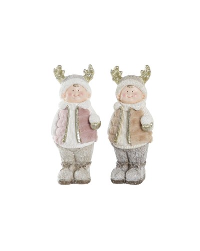 Adorno Navideño DKD Home Decor Niños Magnesio (20,5 x 18 x 49,5 cm) (2 Unidades)