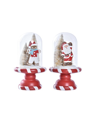 Adorno Navideño DKD Home Decor Resina (13,5 x 13,5 x 23,5 cm) (2 Unidades)