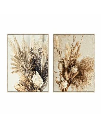 Quadro DKD Home Decor Fiore 80 x 4 x 120 cm Scandinavo (2 Unità)