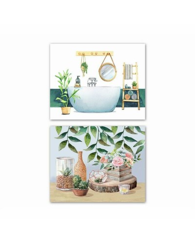 Cuadro DKD Home Decor Escandinavo (50 x 1,8 x 40 cm) (2 Unidades)