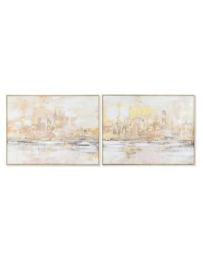 Quadro DKD Home Decor 80 x 3,5 x 60 cm New York Loft (2 Unità)