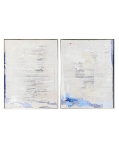 Quadro DKD Home Decor Astratto 60 x 3 x 80 cm Città (2 Unità)