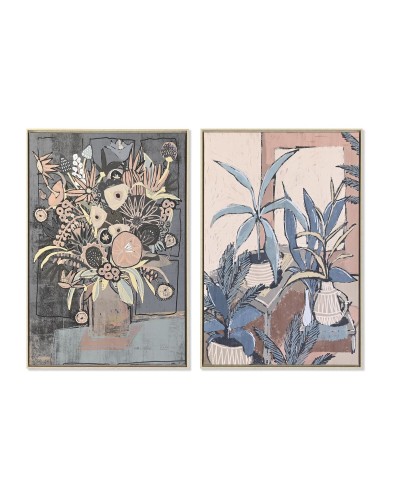 Quadro DKD Home Decor Scandinavo 84 x 4,5 x 124 cm (2 Unità)