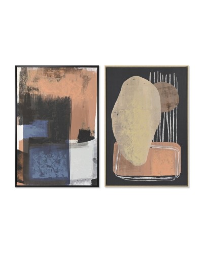 Cuadro DKD Home Decor Abstracto Urbano 83 x 4,5 x 123 cm 84 x 4,5 x 123 cm (2 Unidades)