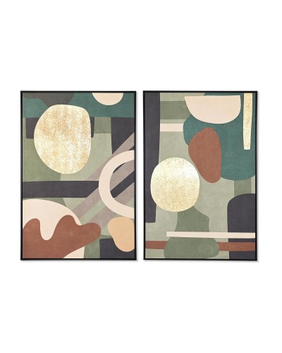 Quadro DKD Home Decor Astratto Moderno (83 x 4,5 x 122,5 cm) (83 x 4,5 x 123 cm) (2 Unità)