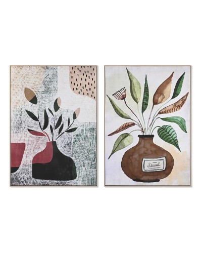 Quadro DKD Home Decor 102,5 x 4,3 x 142,6 cm Vaso Scandinavo (2 Unità)