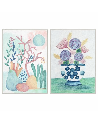 Quadro DKD Home Decor 83 x 4,5 x 122,5 cm 83 x 4,5 x 123 cm Scandinavo (2 Unità)