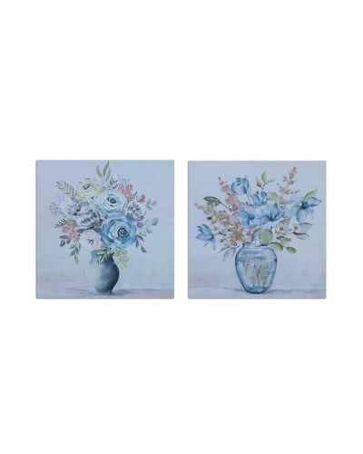 Quadro DKD Home Decor Vaso (80 x 2,8 x 80 cm) (2 Unità)