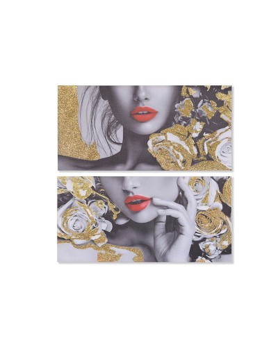 Quadro DKD Home Decor Donna (80 x 2 x 40 cm) (2 Unità)