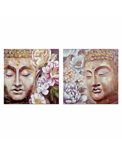 Bild DKD Home Decor Buddha 80 x 3 x 80 cm Orientalisch (2 Stück)