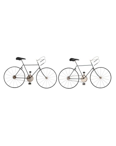 Figurine Décorative DKD Home Decor 78 x 2,5 x 45 cm Bicyclette Vintage (2 Unités)