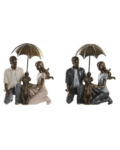 Deko-Figur DKD Home Decor 15,5 x 8,5 x 14,5 cm 15,5 x 8,5 x 19 cm Bunt Ehepaar (2 Stück)