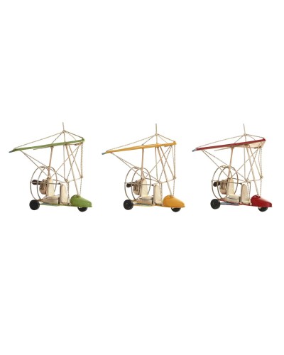 Decoratieve figuren DKD Home Decor Geel Rood Groen Vintage 32 x 18,5 x 25 cm (3 Onderdelen)
