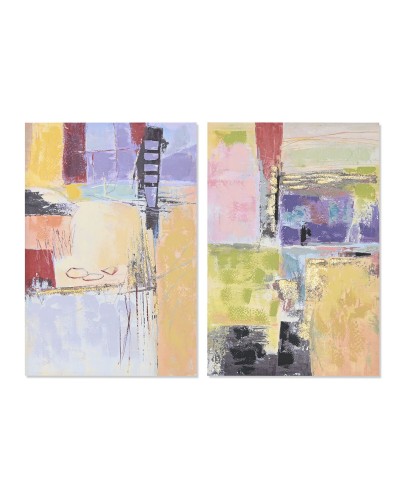 Cadre DKD Home Decor Abstrait Urbaine (60 x 3 x 90 cm) (2 Unités)