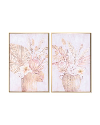 Cadre DKD Home Decor 60 x 3,5 x 90 cm Vase Scandinave (2 Unités)