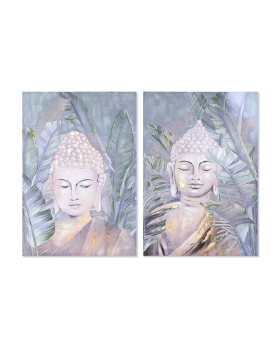 Painting DKD Home Decor 80 x 2,8 x 120 cm 80 x 3 x 120 cm Oriental (2 Units)