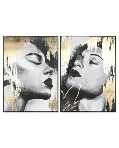 Quadro DKD Home Decor Donna (100 x 4 x 140 cm) (2 Unità)